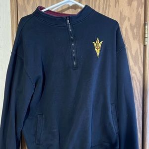 Black Arizona State quarter zip